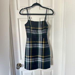 Aritzia - Wilfred plaid mini dress